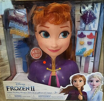 Манекен голова для зачісок Ганна Frozen Anna Styling Head