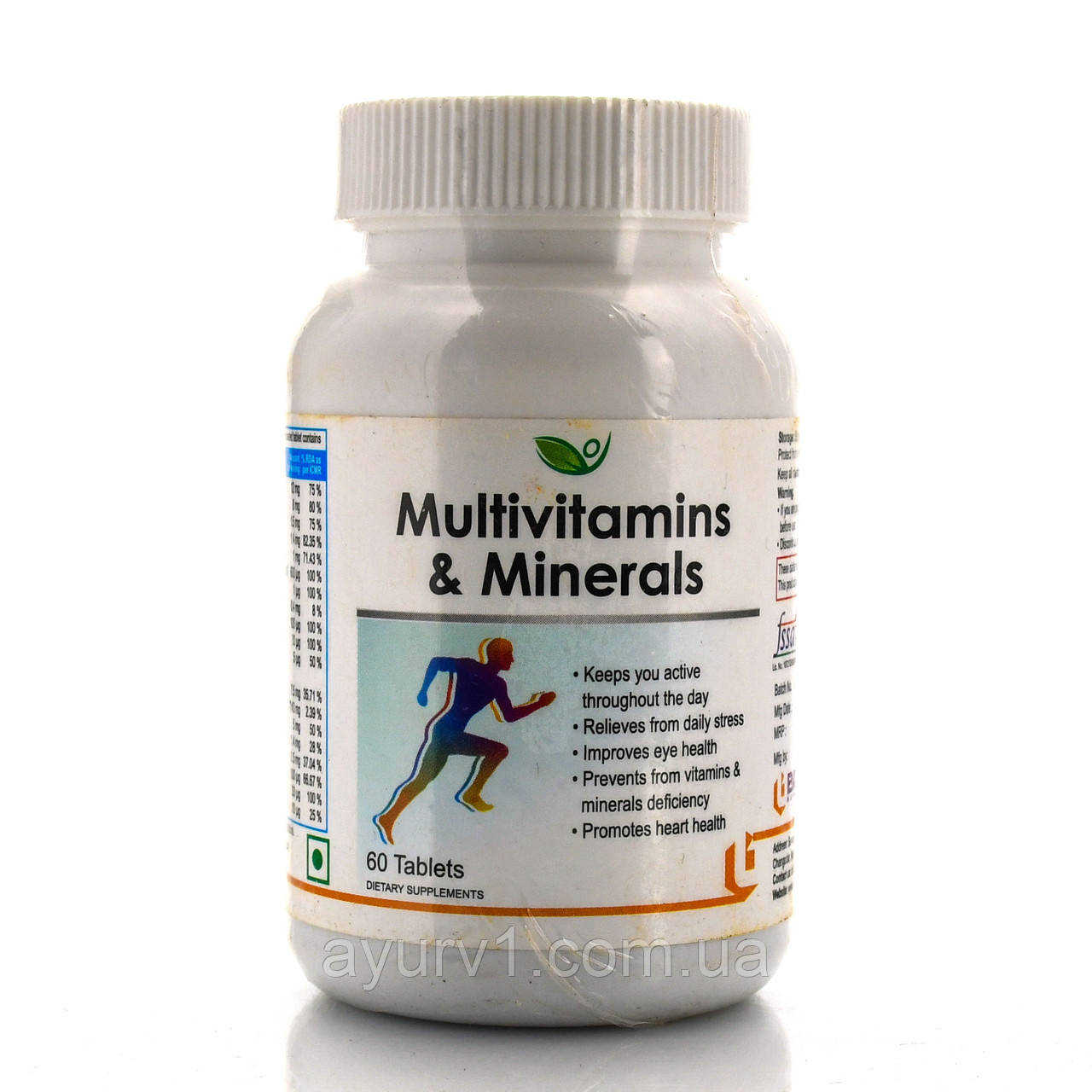 Мультивітаміни амінокислоти, мінерали комплекс, Multivitamins amd minerals, Biotrex, 60 таб