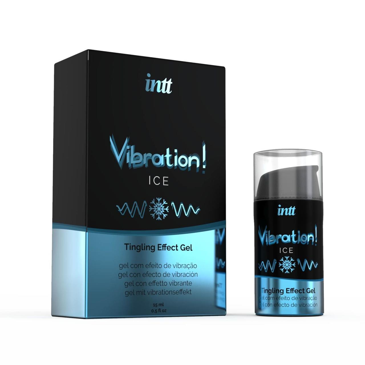 Рідкий вібратор Intt Vibration Ice (15 мл) (м'ята пачка!!!