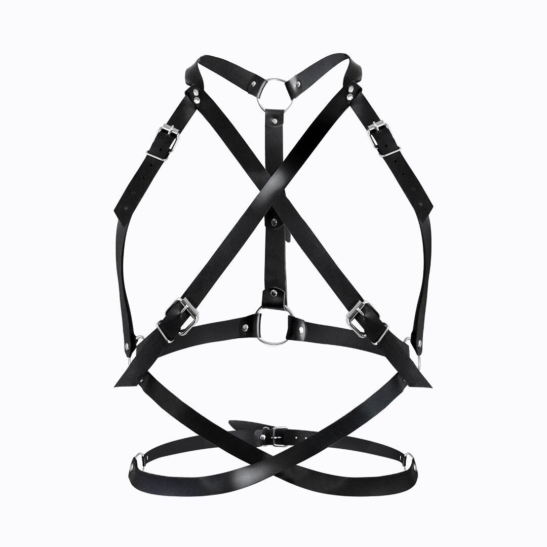 Жіноча портупея Art of Sex — Agnessa Leather harness, Чорний XS-M| Puls69, фото 1