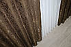 Комплект штор (2шт. 1,5х2,7м.) льон мармур, колекція "Pavliani". Колір коричневий. Код 1261ш 33-0108, фото 3