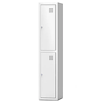 Металева шафа для одягу фарбована Шом 300/1/2 дводверна ширина 300 мм (Emby-ТМ)