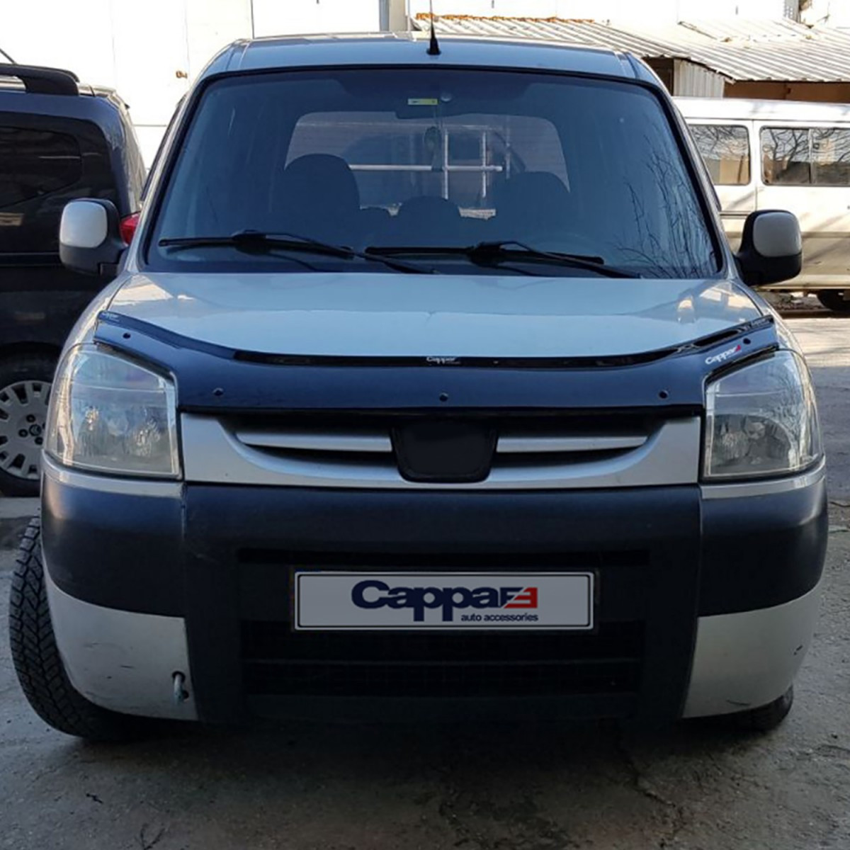 Дефлектор капота (мухобійка) Citroen Berlingo 2003-2008 (Cappafe)