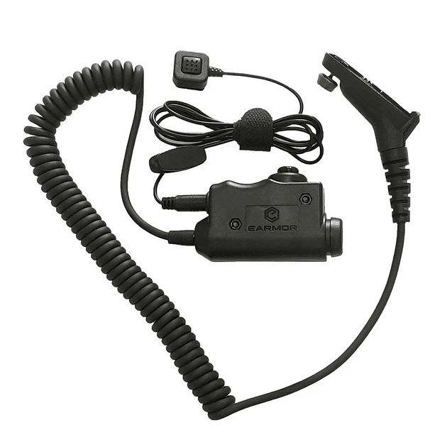 Адаптер гарнитуры Earmor M52 c двойной кнопкой Push-To-Talk для Motorola DP4400/DP4600/DP4800 (M52-PTT-44-V2) - фото 6 - id-p1930890089