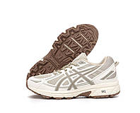 Мужские кроссовки Asics Gel Venture 6 (бежевые) удобные мягкие тонкие спортивные кроссы К14429