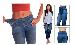 Джегінси Slim`n Lift Caresse Jeans Синій Розмір S/M, Легінси літні Slim Jeggings Слім Джегінс