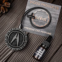 Ароматизатор в машину OudWood из дерева с логотипом Acura Tobacco Vanille