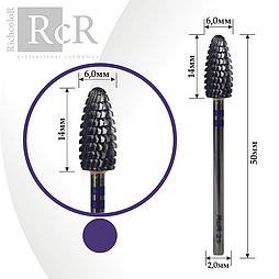 Фреза твердосплавна RichcoloR Кукурудза, фіолетова