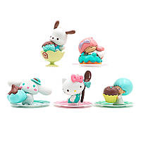 Набор фигурок Hello Kitty Figure Anime Cartoon Doll Toys Kawaii 5шт (20529)