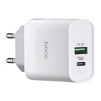 Сетевое зарядное устройство Hoco Hoco C80A Rapido PD20W+QC3.0 charger (EU) White