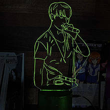 Акриловий світильник-нічник Чон Джонгук зелений tty-n001515