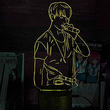 Акриловий світильник-нічник Чон Джонгук жовтий tty-n001517