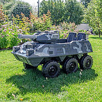 Детский электромобиль Танк Patriot (серый цвет)