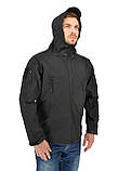 Чоловіча куртка тактична Warrior Wear JA-24 з капюшоном Чорна S (3_03706), фото 9