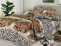 Комплект постільної білизни Бязь Леопардовий Двоспальний розмір 180х220