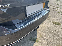 Накладка на задній бампер Volkswagen Passat B8 SW Combi з загибом