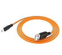 Кабель HOCO USB Lightning 2A 1m Black-Orange (X21)