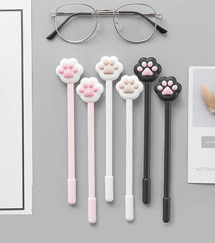 Набір ручок гелевих Bookopt 0.5 мм BP5039 Cat paw (6шт)