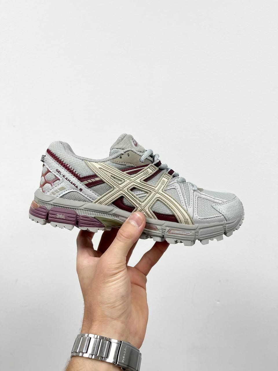Кросівки жіночі сірі Asics Gel-Kahana 8 Grey Burgundy (13189)