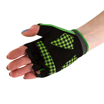 Велорукавички жіночі PowerPlay 5284 B Зелені XS