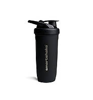 Шейкер спортивний SmartShake металевий Reforce Stainless Steel 30oz/900ml Black (Original)