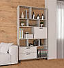 Місткий стелаж із полицями та шухлядами, полиця для кімнати, стелаж для книг Opendoors, фото 6