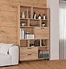 Місткий стелаж із полицями та шухлядами, полиця для кімнати, стелаж для книг Opendoors, фото 5