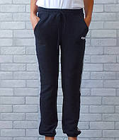 Штаны спортивные темно - серые с карманами низ на резинке, подростковые брюки однотонные (женские)