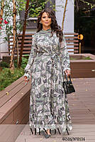 Ніжна та романтична сукня максі з оборкою на подолі із 42 по 60 розмір, фото 5