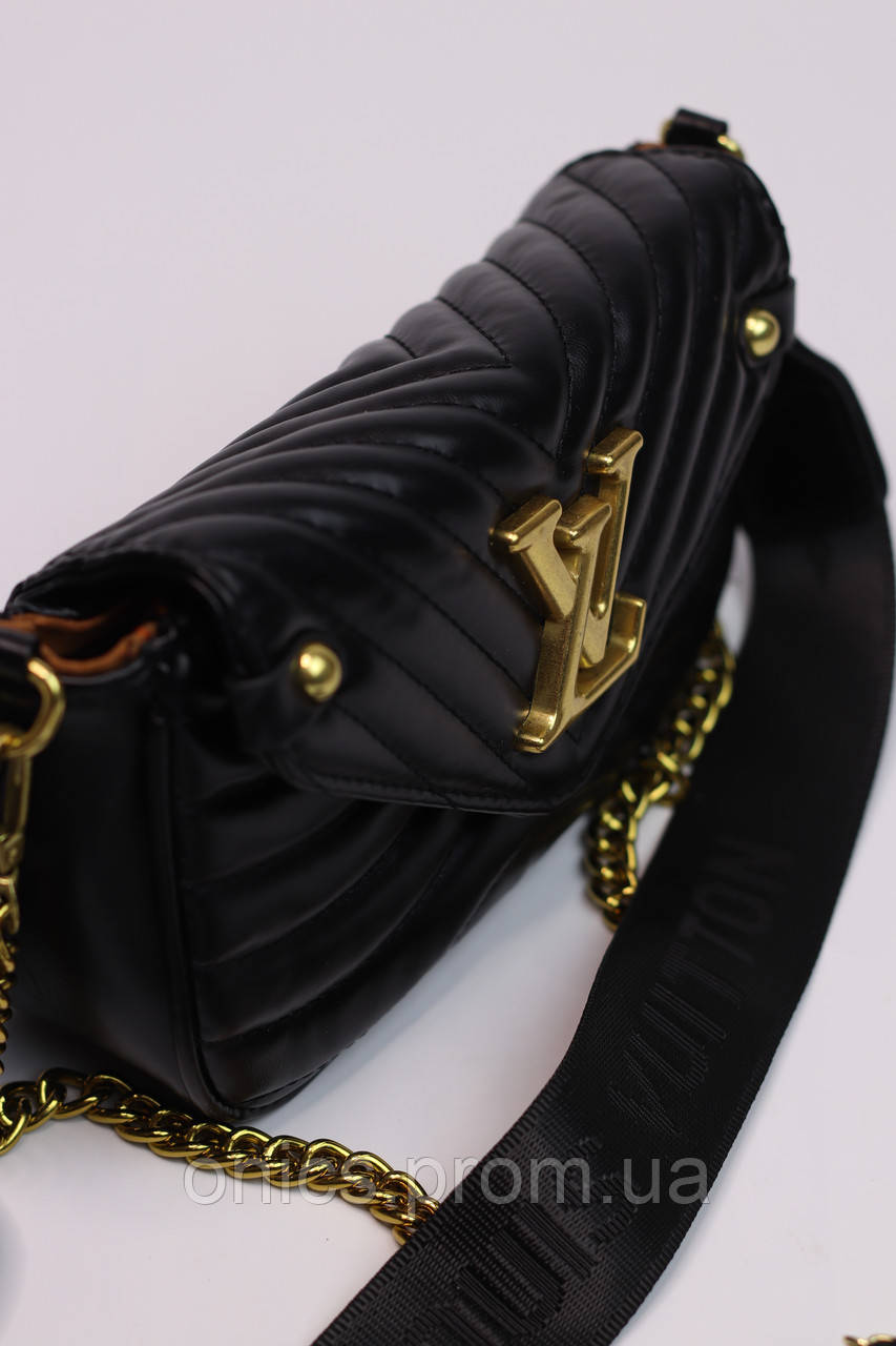 Женская сумка Louis Vuitton multi pochette black женская сумка, брендовая сумка Луи Виттон мульти черная - фото 3 - id-p1930975905