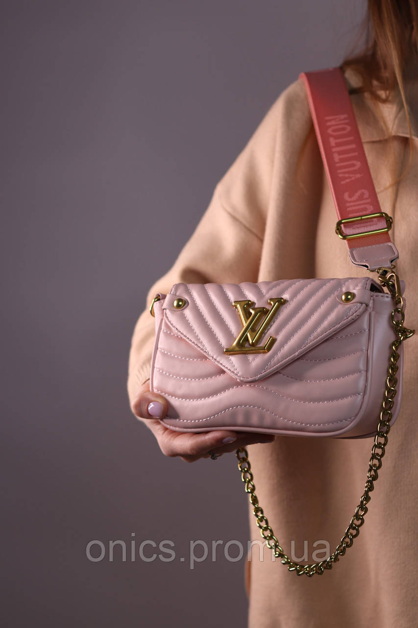 Женская сумка Louis Vuitton multi pochette pink Женская сумка, брендовая сумка Louis Vuitton multi pochette pi - фото 4 - id-p1930975908