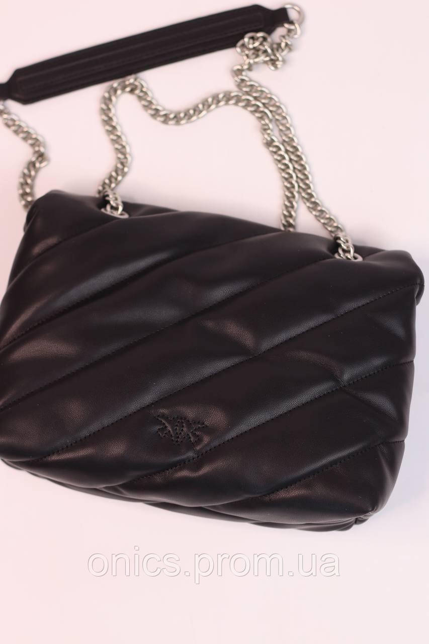 Жіноча сумка Pinko Love Big Puff black, женская сумка, Пінко чорного кольору хороша якість - фото 3 - id-p1930975909