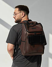 Функціональний рюкзак з екошкіри для подорожей, рюкзак класичного стилю для ноутбука
