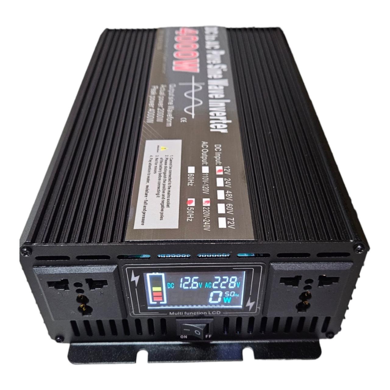 Инвертор для дома 4 кВт чистый синус Kronverk KS-4000 LED (2000 Вт ...