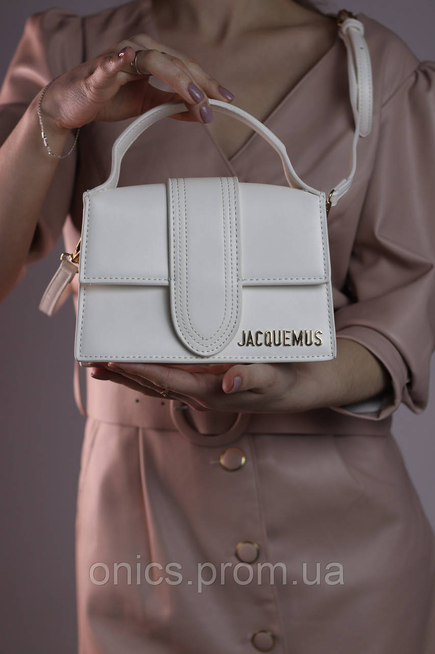 Женская сумка Jacquemus white, женская сумка Жакмюс белого цвета хорошее качество - фото 5 - id-p1930975913