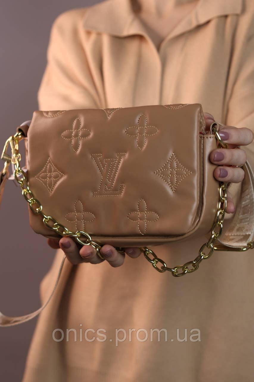 Женская сумка Louis Vuitton beige женская сумка, брендовая сумка Louis Vuitton beige хорошее качество - фото 2 - id-p1930975916