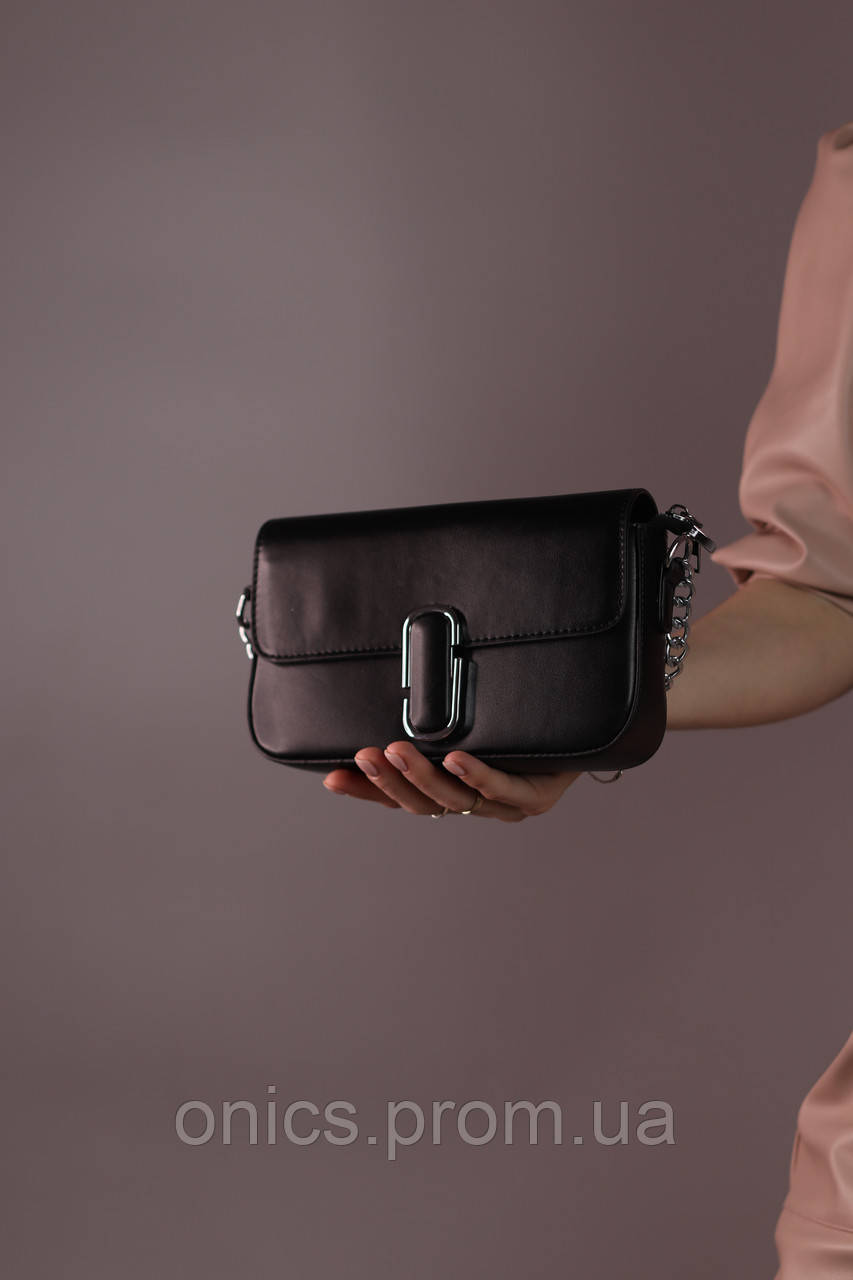 Жіноча сумка Marc Jacobs Shoulder black, женская сумка, Марк Джейкобс чорного кольору хороша якість - фото 5 - id-p1930975919