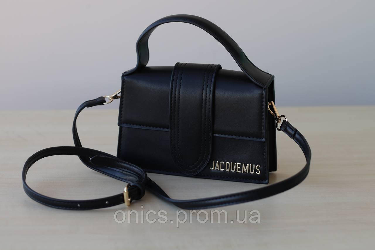 Женская сумка Jacquemus black, женская сумка, Жакмюс черного цвета хорошее качество - фото 3 - id-p1930975923