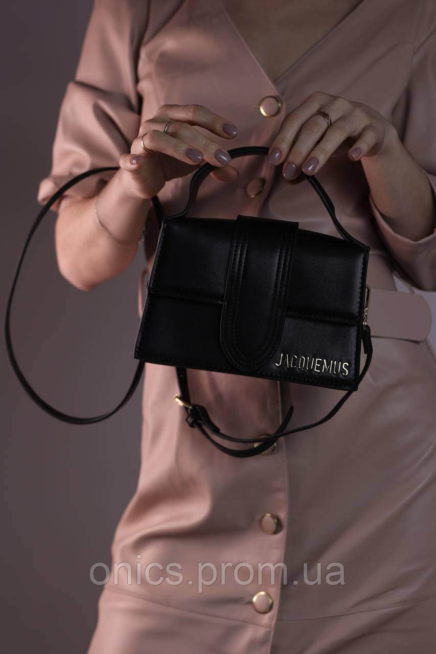 Женская сумка Jacquemus black, женская сумка, Жакмюс черного цвета хорошее качество - фото 5 - id-p1930975923