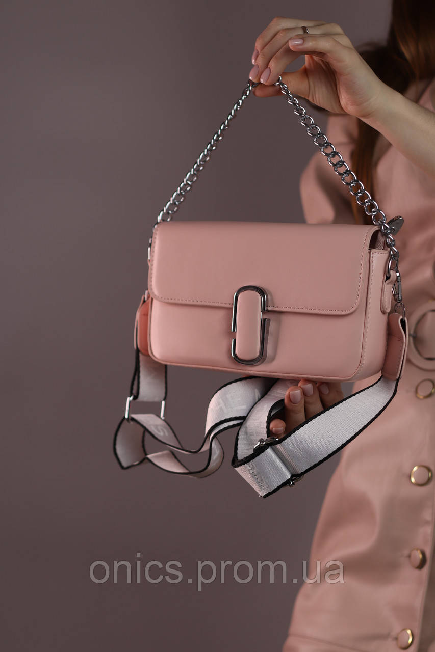 Жіноча сумка Marc Jacobs Shoulder pink, женская сумка, Марк Джейкобс рожевого кольору хороша якість - фото 1 - id-p1930975928