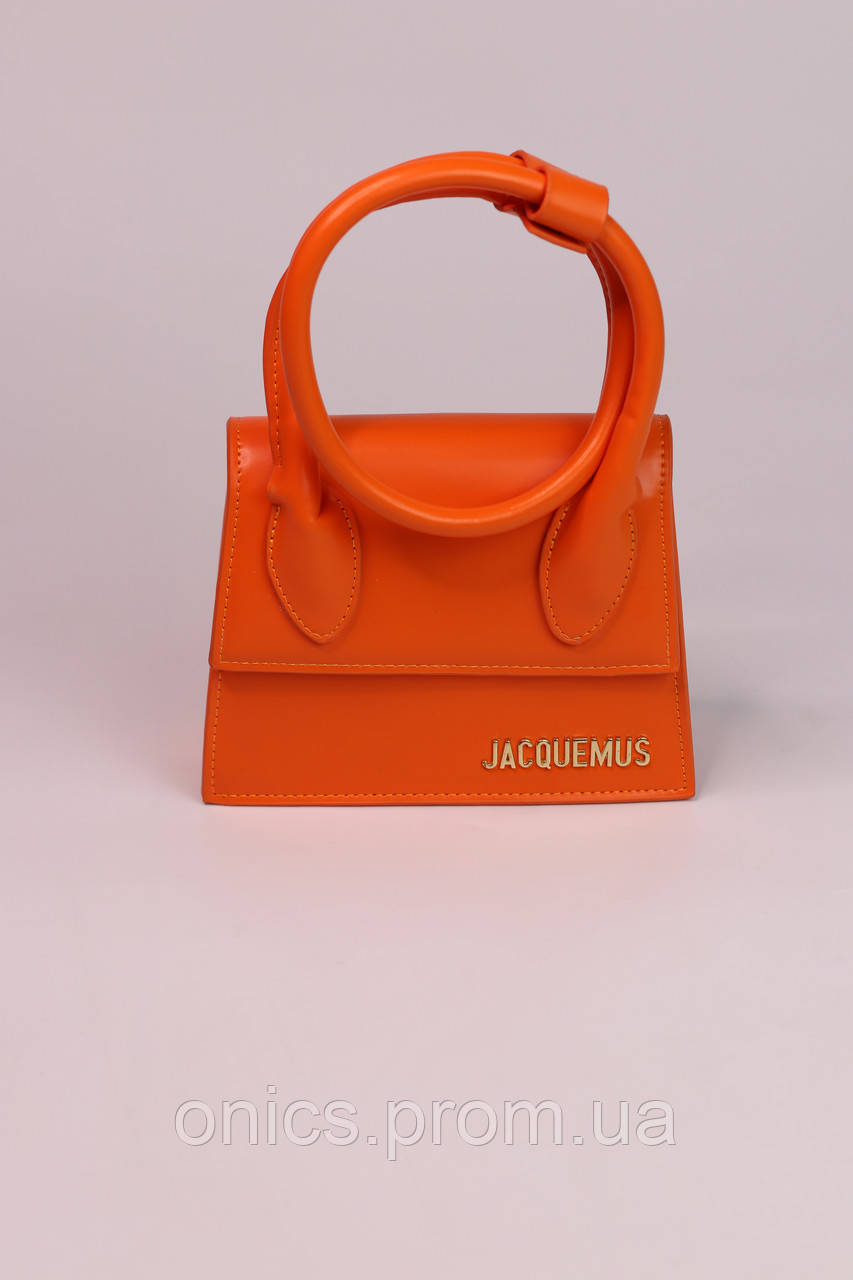 Женская сумка Jacquemus Le Chiquito Noeud orange, женская сумка Жакмюс оранжевого цвета хорошее качество - фото 2 - id-p1930975931