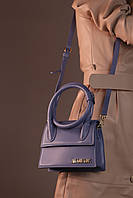 Жіноча сумка Jacquemus Le Chiquito Noeud blue, женская сумка, Жакмюс синього кольору хороша якість