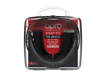 Капа боксерська OPRO Snap-Fit FOR BRACES Black (art.002318001)