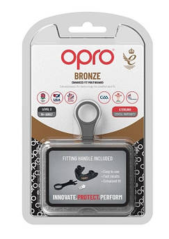 Капа боксерська OPRO Bronze Black (art.002184001)