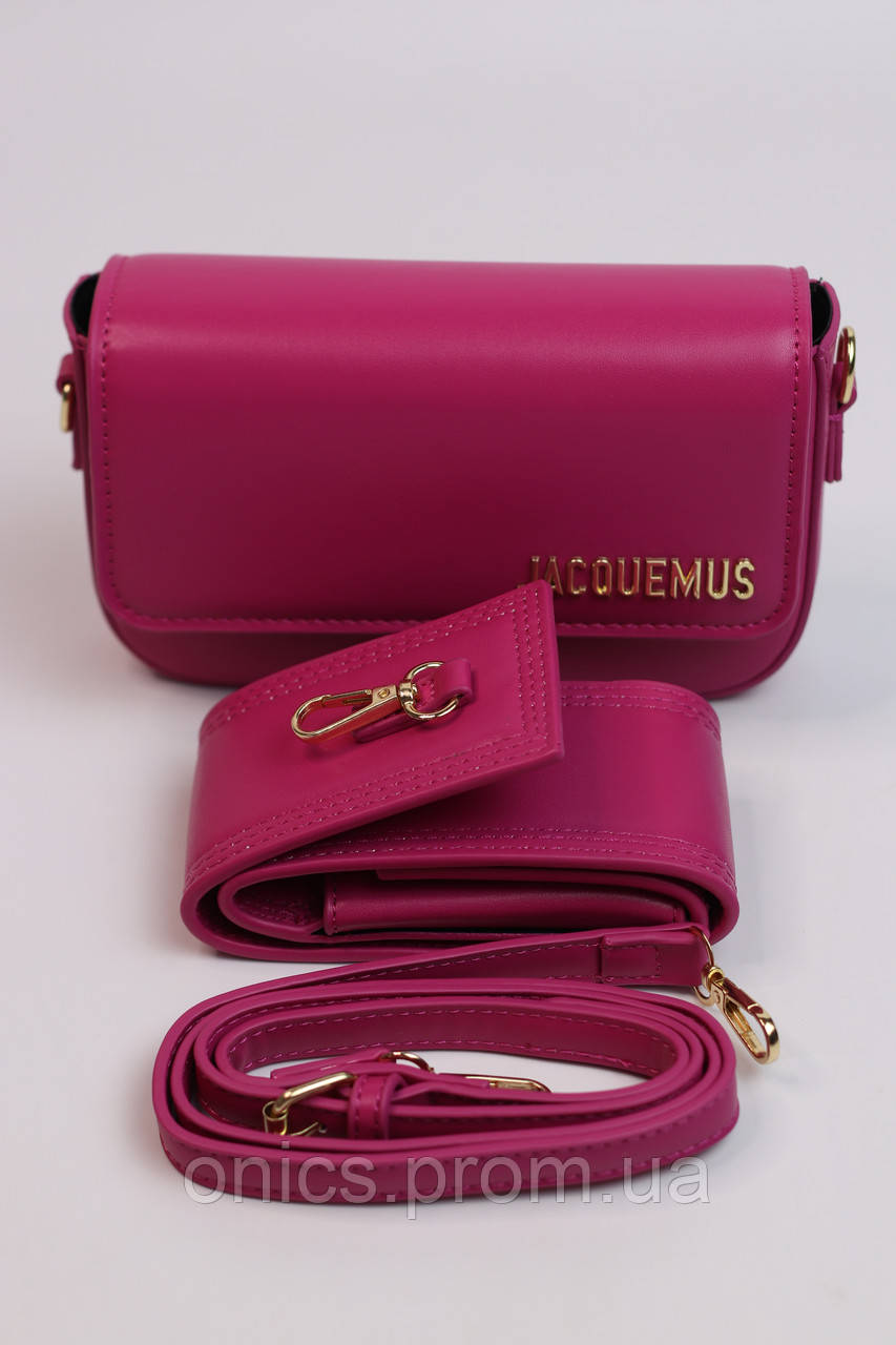 Женская сумка Jacquemus fuxia, женская сумка, Жакмюс цвет фуксия хорошее качество - фото 1 - id-p1930975941