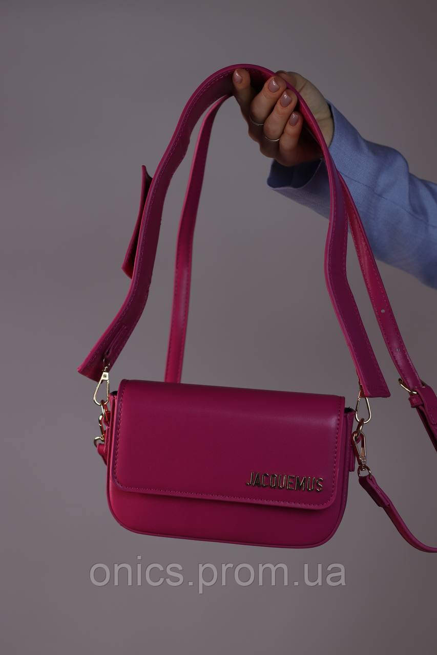 Женская сумка Jacquemus fuxia, женская сумка, Жакмюс цвет фуксия хорошее качество - фото 2 - id-p1930975941