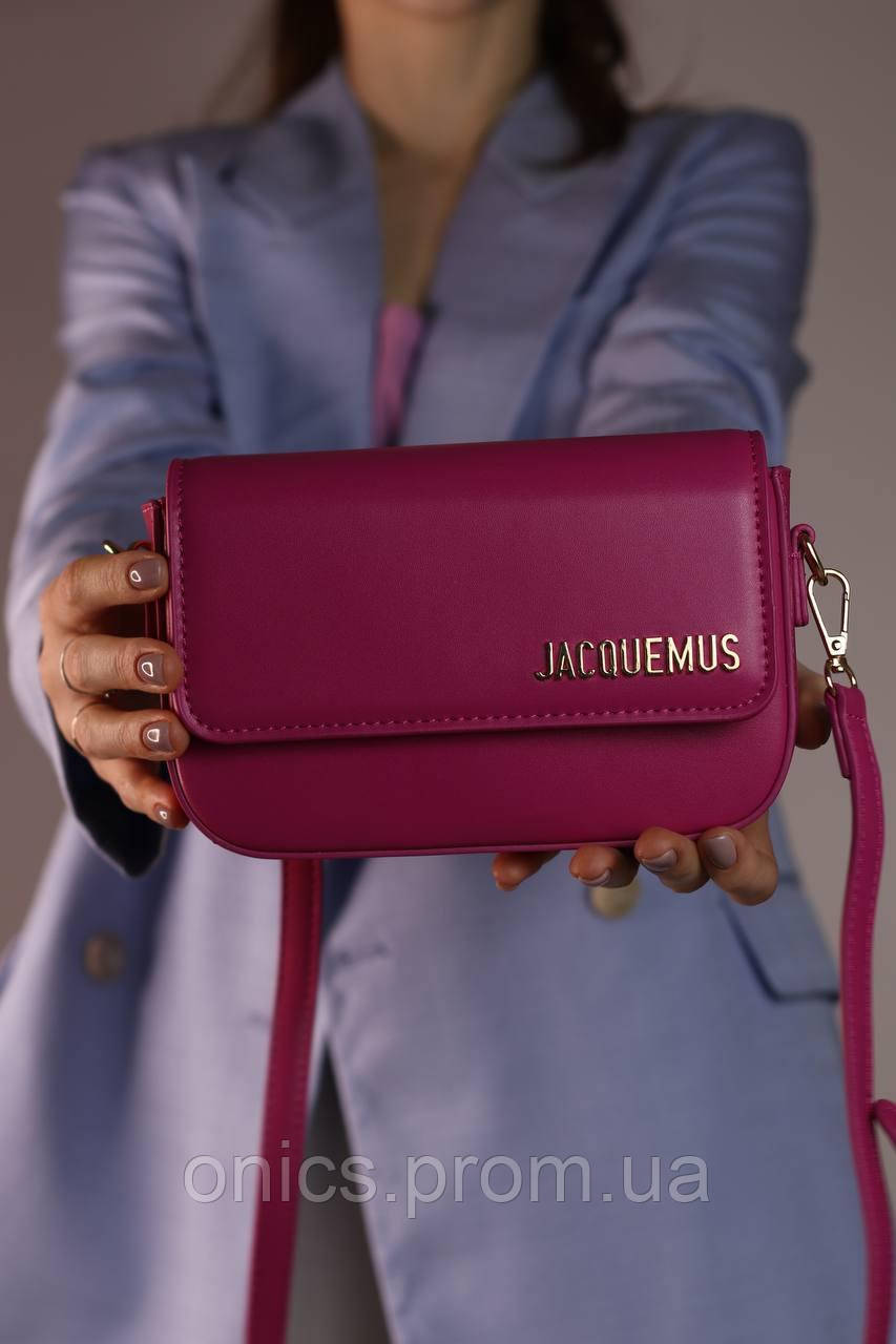 Женская сумка Jacquemus fuxia, женская сумка, Жакмюс цвет фуксия хорошее качество - фото 3 - id-p1930975941