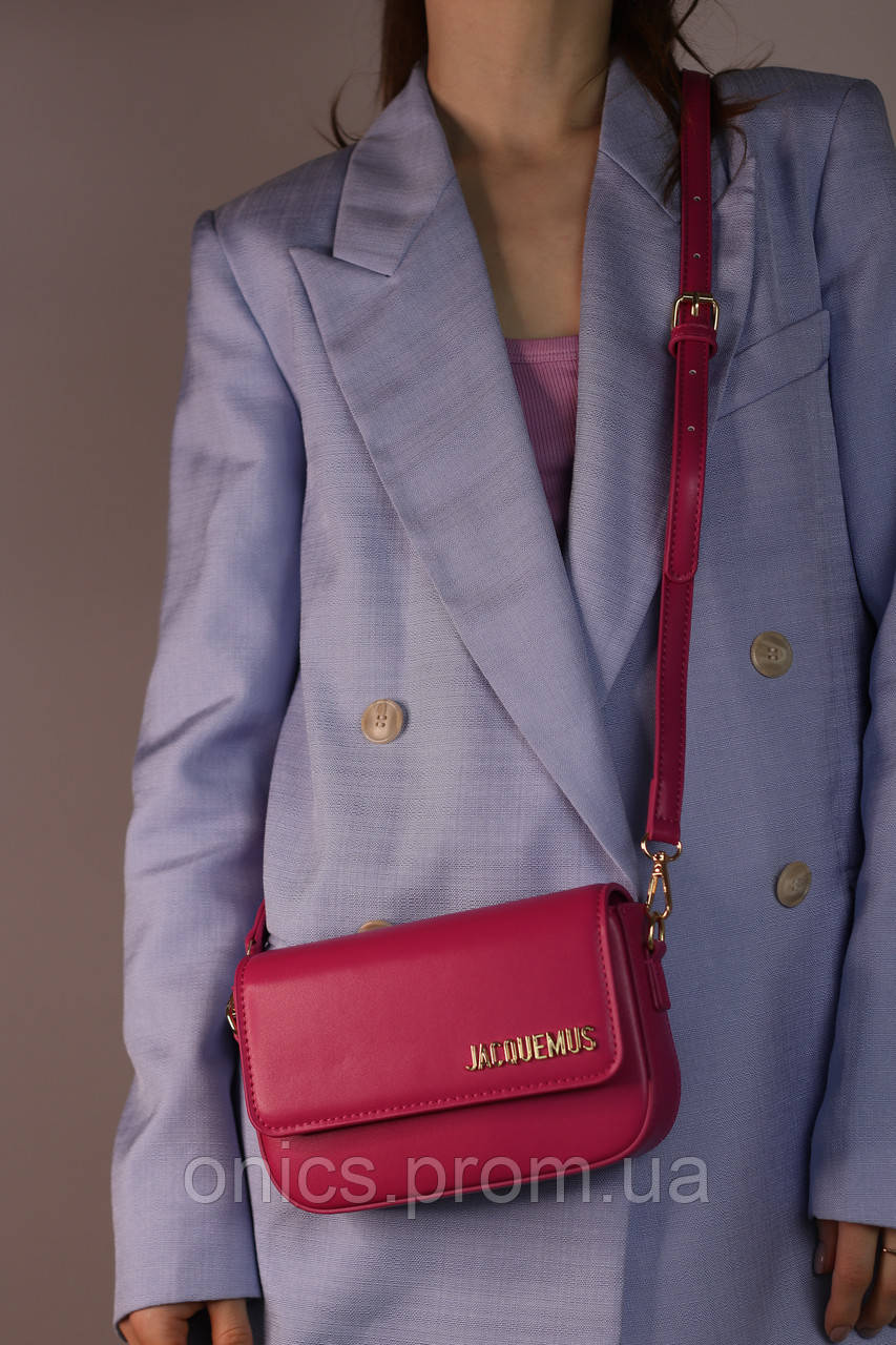 Женская сумка Jacquemus fuxia, женская сумка, Жакмюс цвет фуксия хорошее качество - фото 5 - id-p1930975941