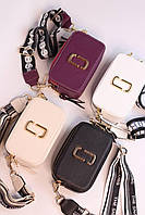 Женская сумка Marc Jacobs logo violet женская сумка, брендовая сумка Марк Джейкобс фиолетовая хорошее качество