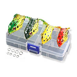 Набір воблерів на хижу рибу Nervous Frog 4 шт